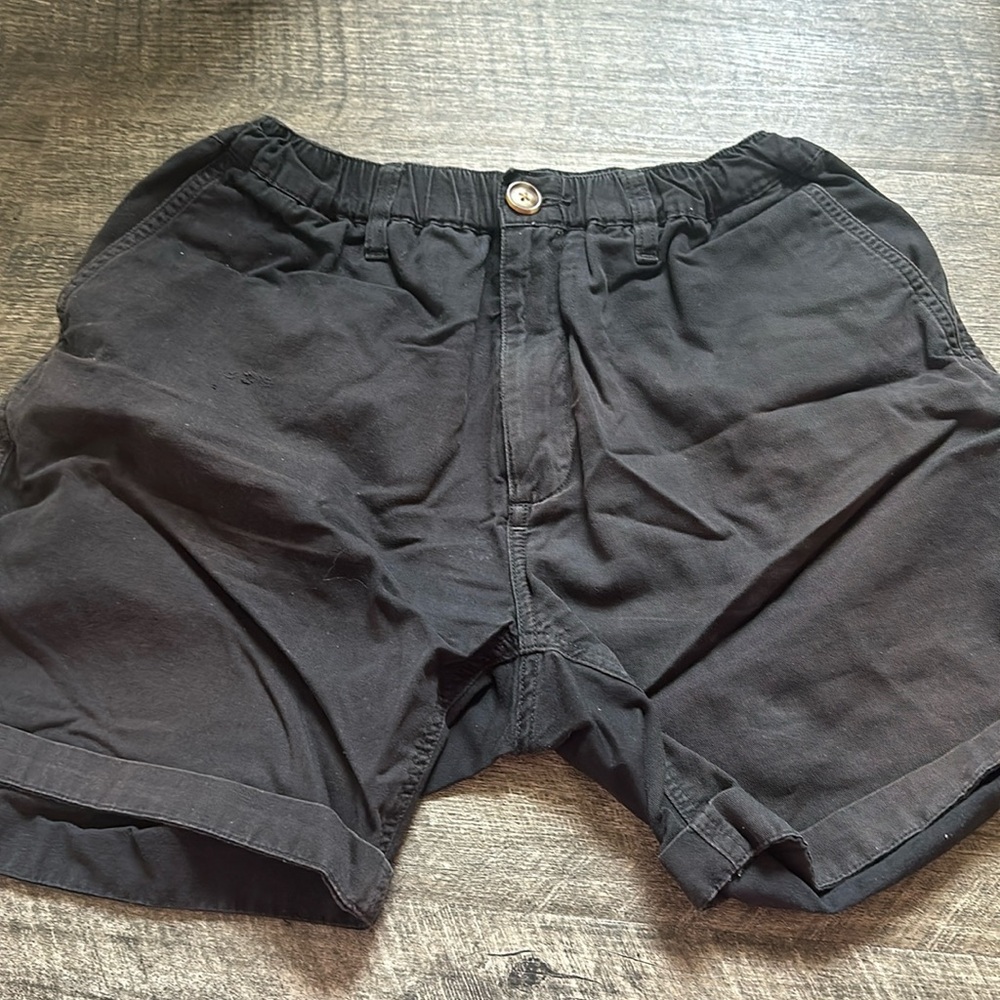 Chubbies 7.0" The All Nights Black Cotton Chino Shorts Medium
